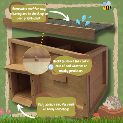 Hedgehog Hideaway - House with Bedding and Bowls