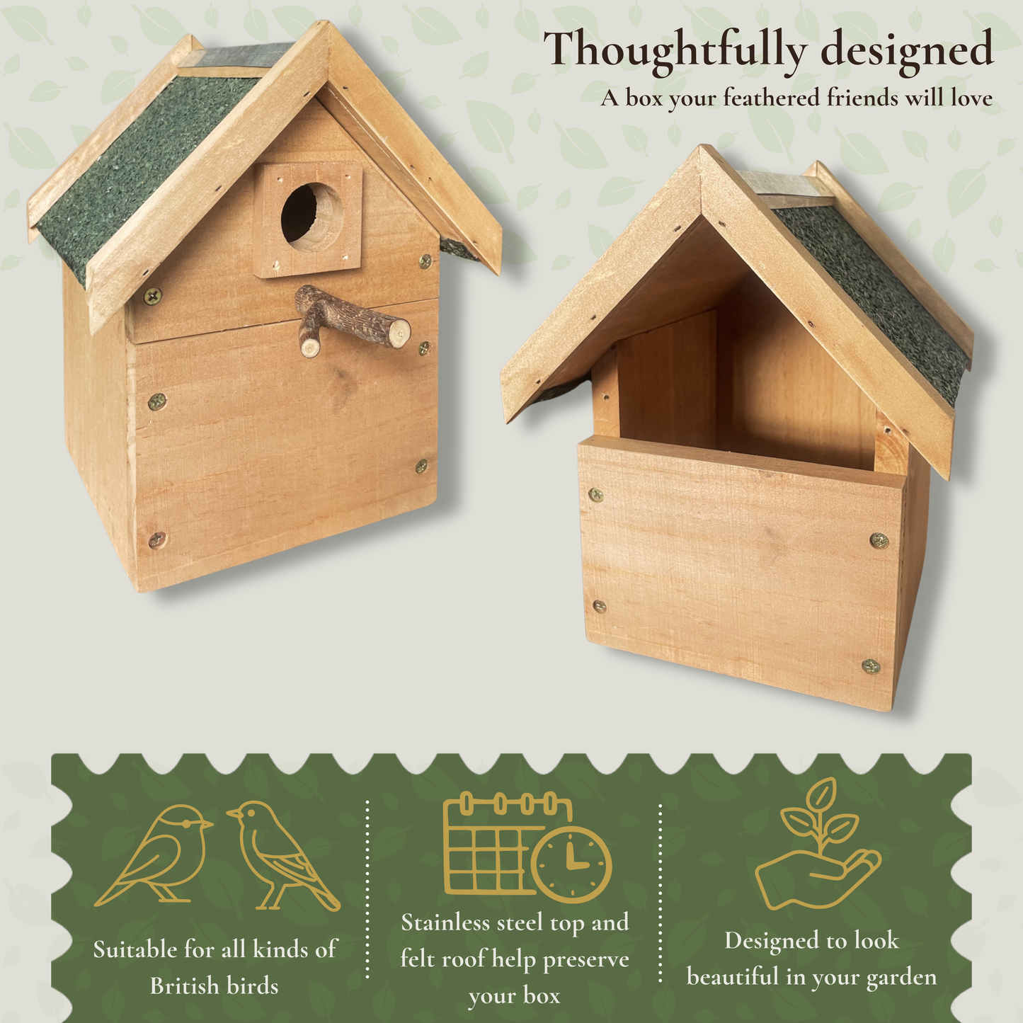 Bird box - Cedarwood nesting box