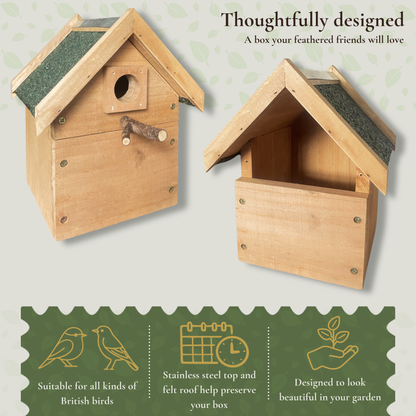 Bird box - Cedarwood nesting box