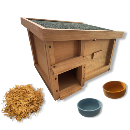 Hedgehog Hideaway - House with Bedding and Bowls