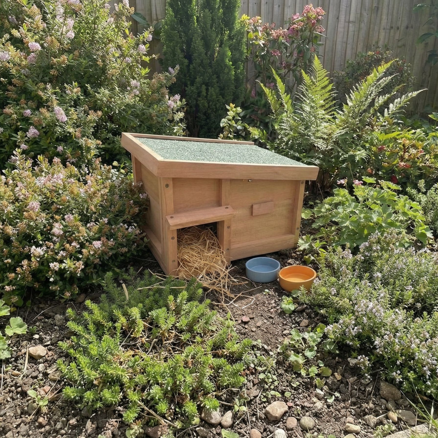 Hedgehog Hideaway - House with Bedding and Bowls